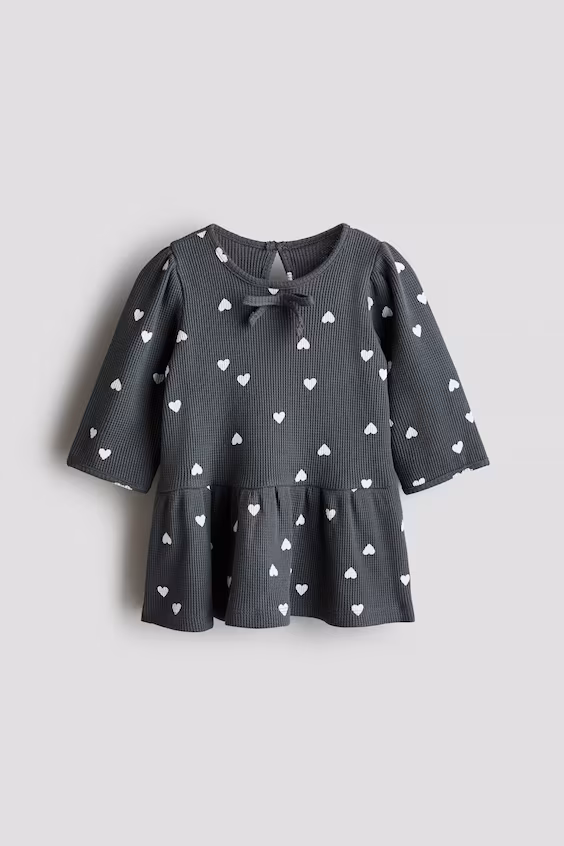 Платье из хлопковой ткани с принтом