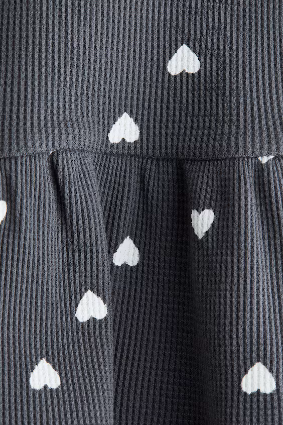 Платье из хлопковой ткани с принтом