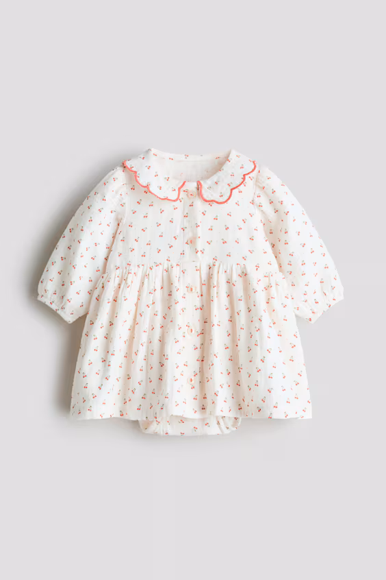 Платье из хлопковой муслина