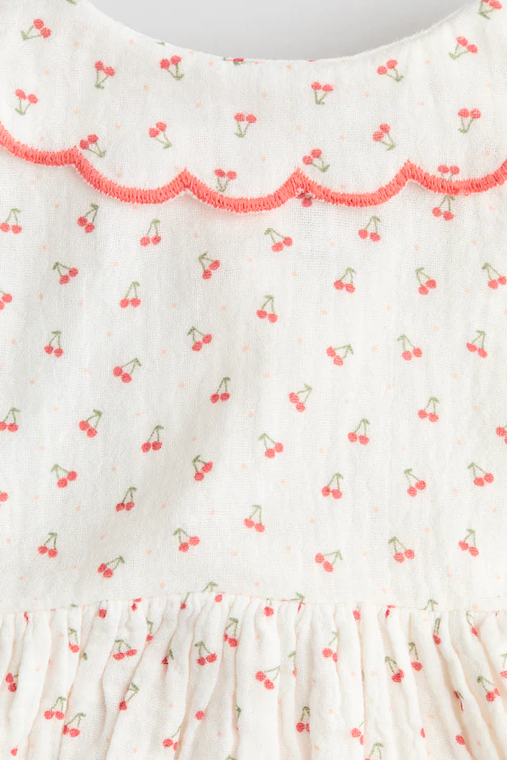 Платье из хлопковой муслина