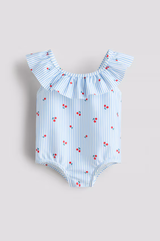 Купальник с оборкой