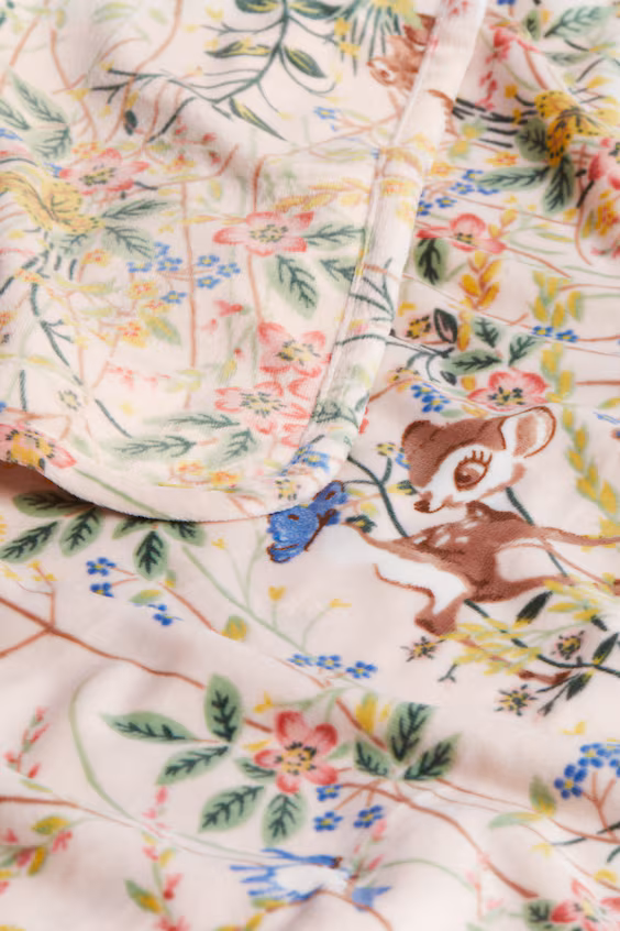 Плед для младенцев из бархатистой ткани с узором