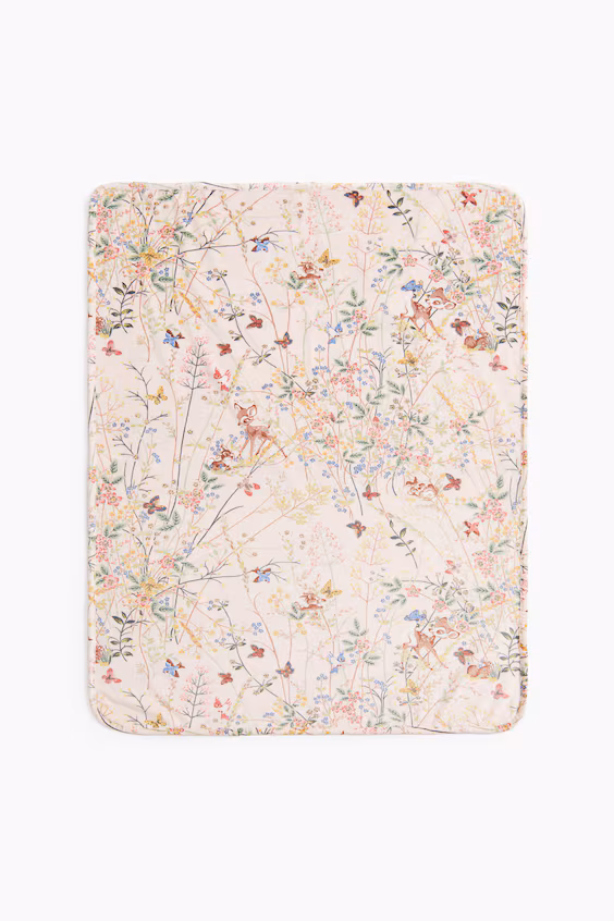 Плед для младенцев из бархатистой ткани с узором