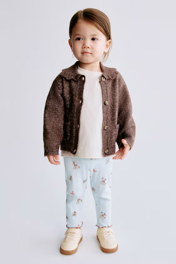 Леггинсы из джерси с узором кружева