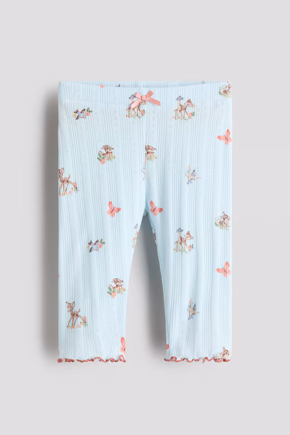 Леггинсы из джерси с узором кружева