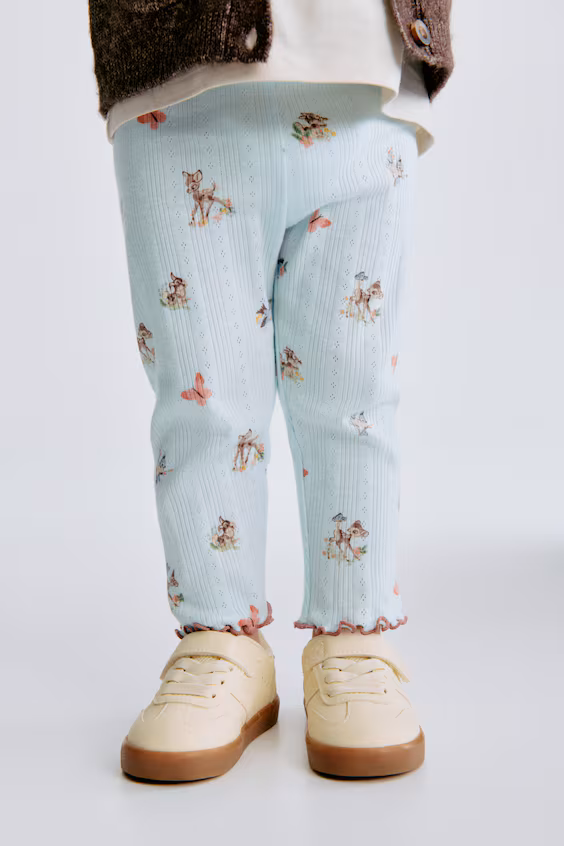 Леггинсы из джерси с узором кружева