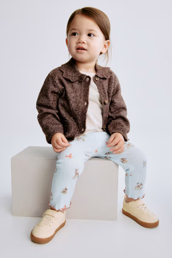 Леггинсы из джерси с узором кружева