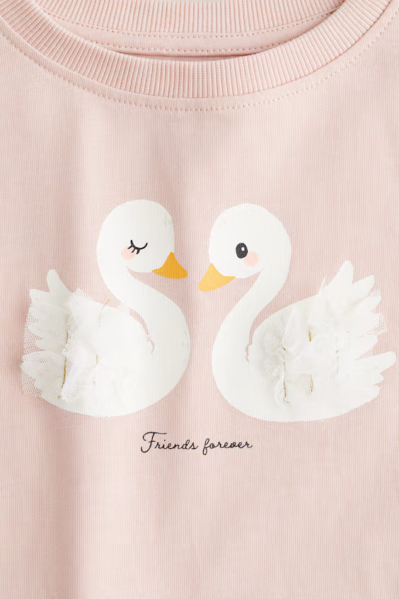 Платье с юбкой из тюля и принтом