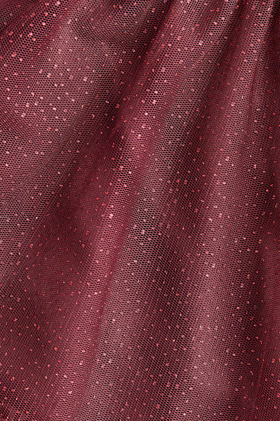 Платье из тюля с фольгированным узором