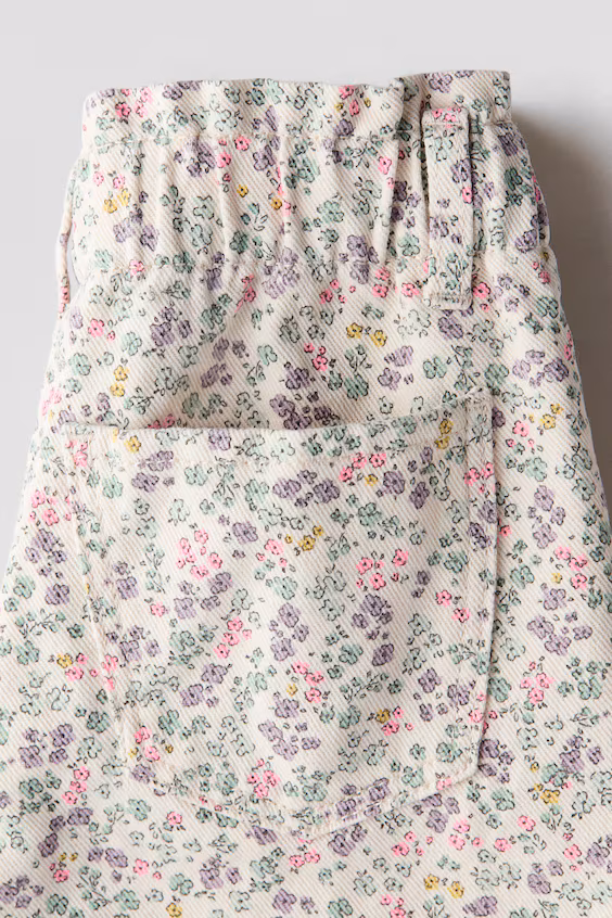 Джинсы wide leg с поясом paper bag