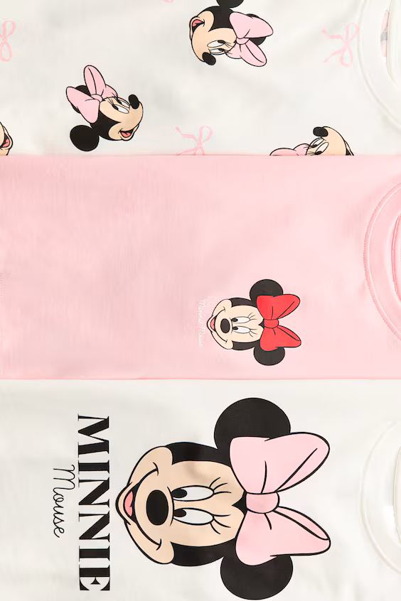 Набор из 3 топов с принтом на джерси