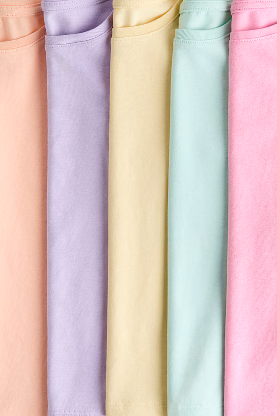 Набор из 5 топов из джерси