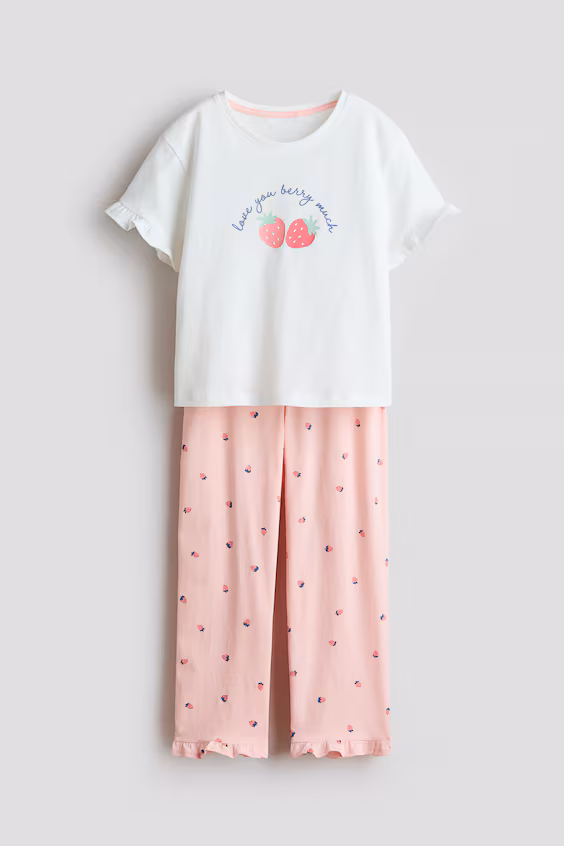 Пижама в хлопковом принте