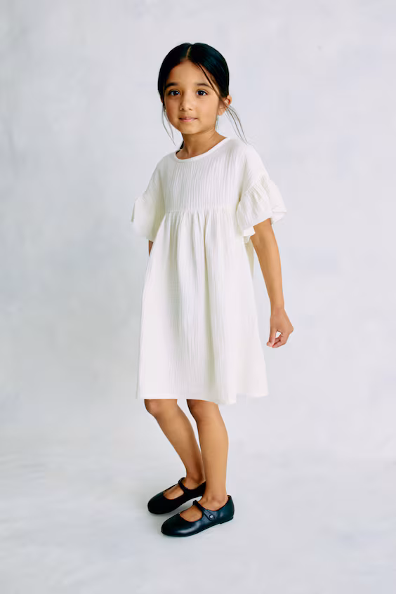 Платье из хлопковой муселина