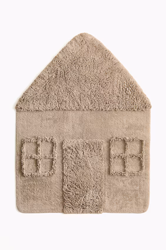 Коврик из хлопка в форме дома