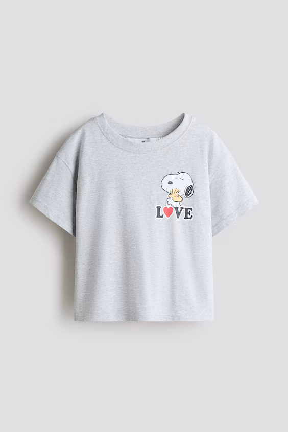 Футболка из хлопка с принтами