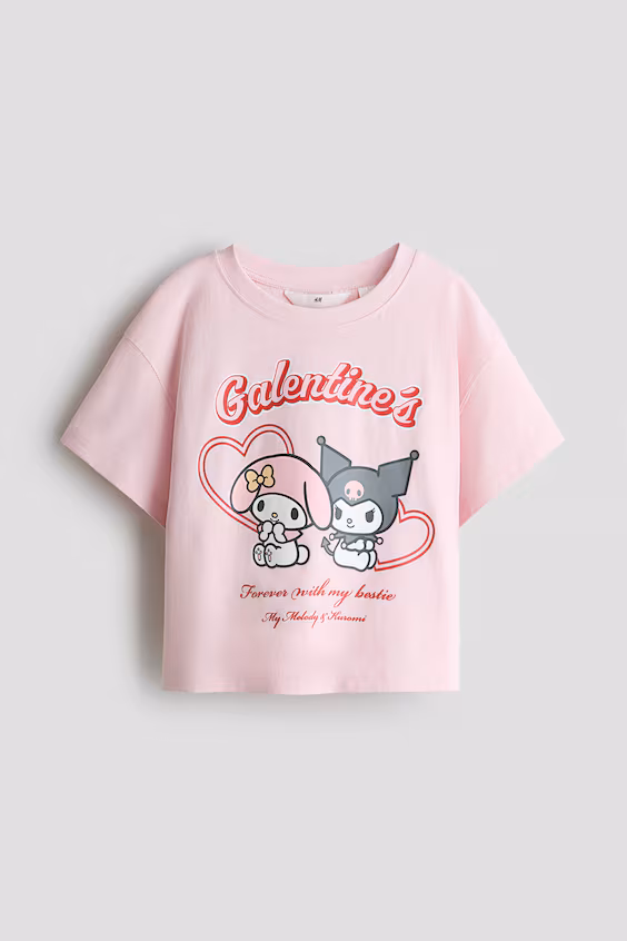 Футболка из хлопка с принтом