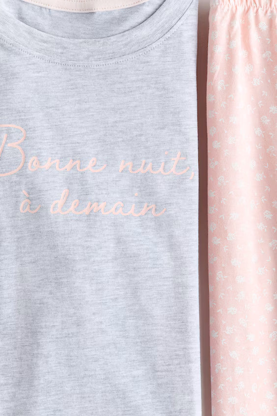 Пижама с принтом из хлопка