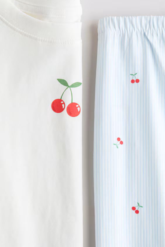 Пижама с принтом из хлопка