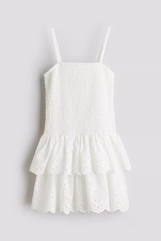 Платье с бретельками и складками