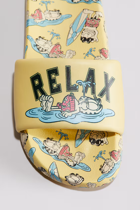 Шлепанцы с принтом для ванной