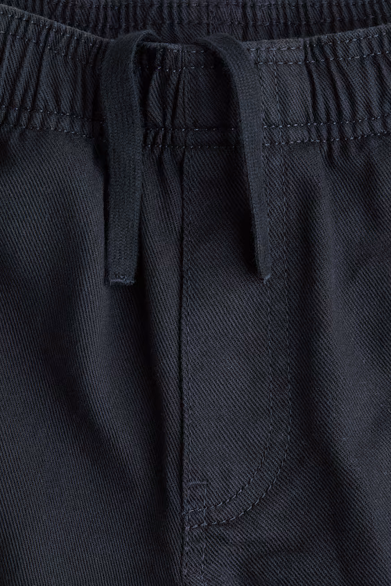 Брюки из хлопкового саржевого полотна