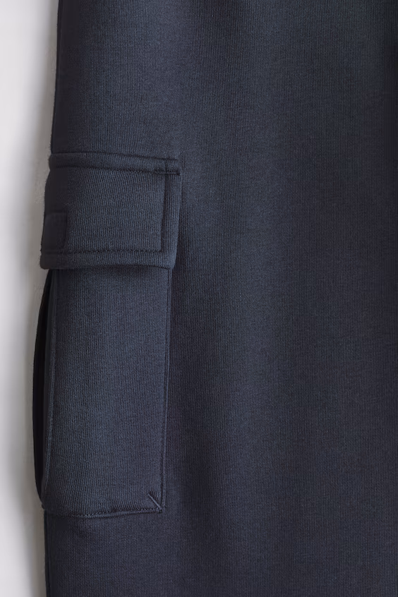 Брюки в стиле карго из хлопкового мольтона