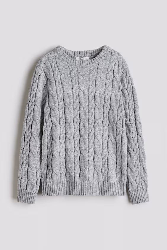 Свитер из вязаного хлопка