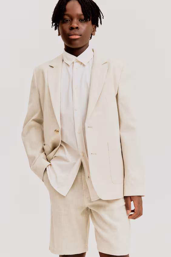 Шорты из льняной смеси