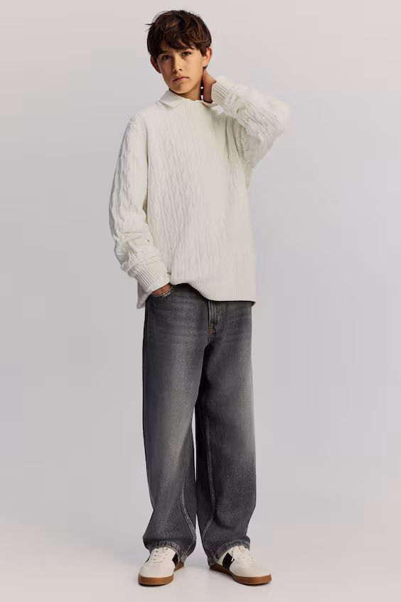 Свитер из вязаного хлопка