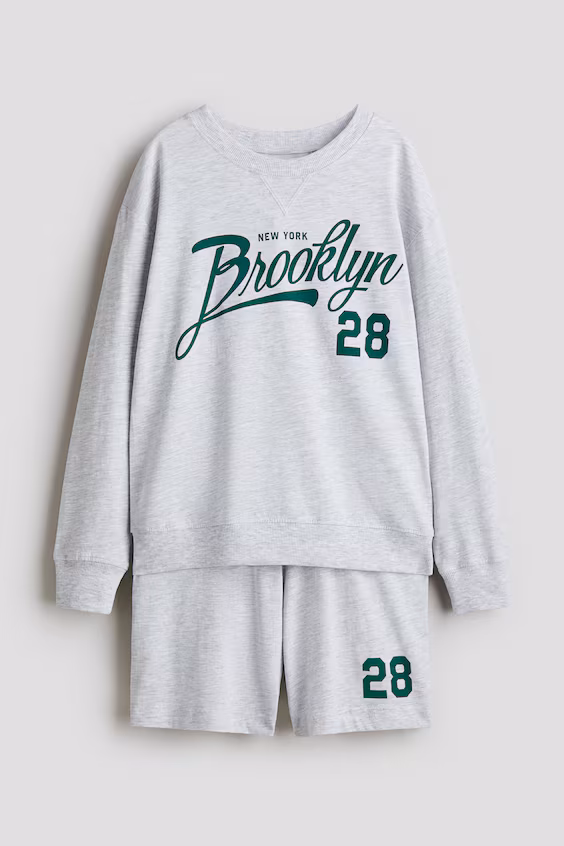 Пижама из хлопкового джерси