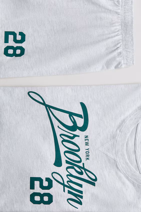 Пижама из хлопкового джерси