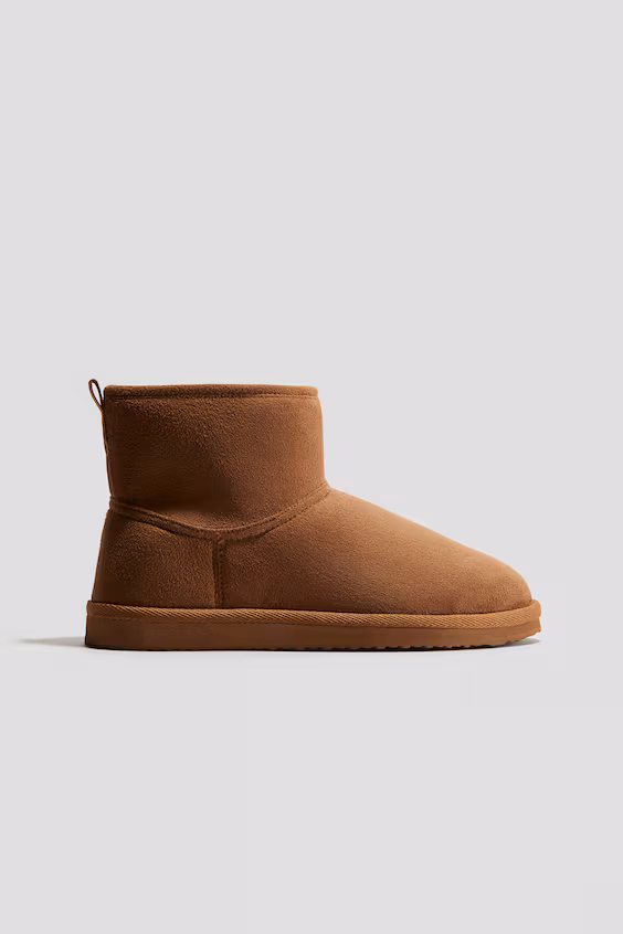 Ботинки с меховой отделкой