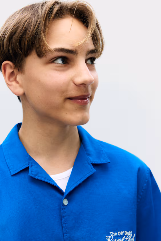 Рубашка курортного стиля из хлопка