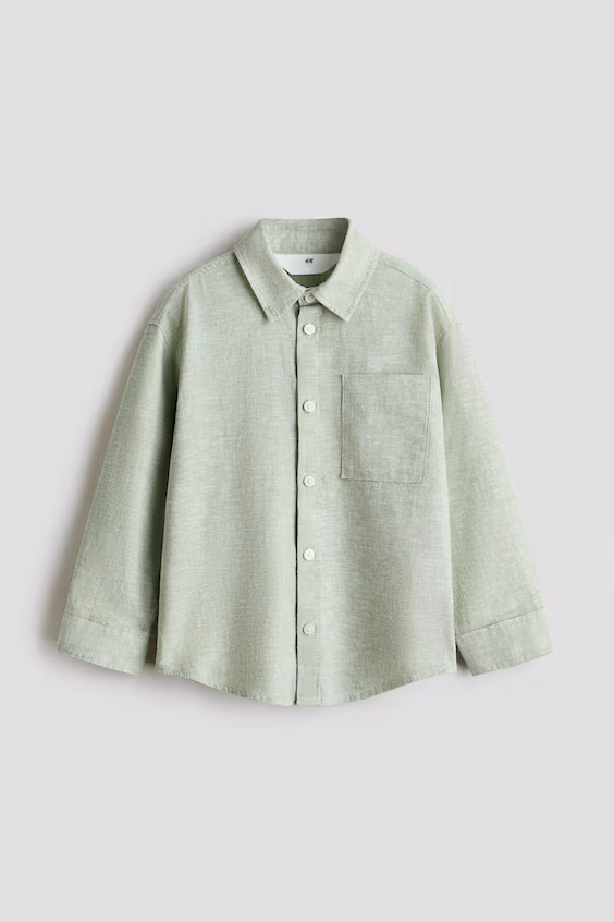 Рубашка из смесового льна