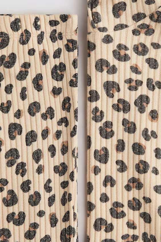 Набор из 2 предметов в рубчик из флиса с начесом h&m