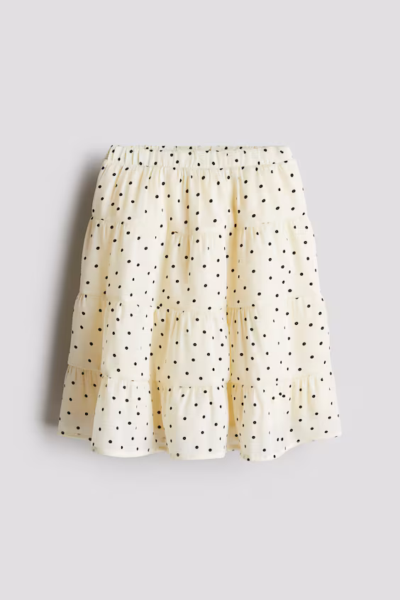 Юбка с секциями на завышенной талии