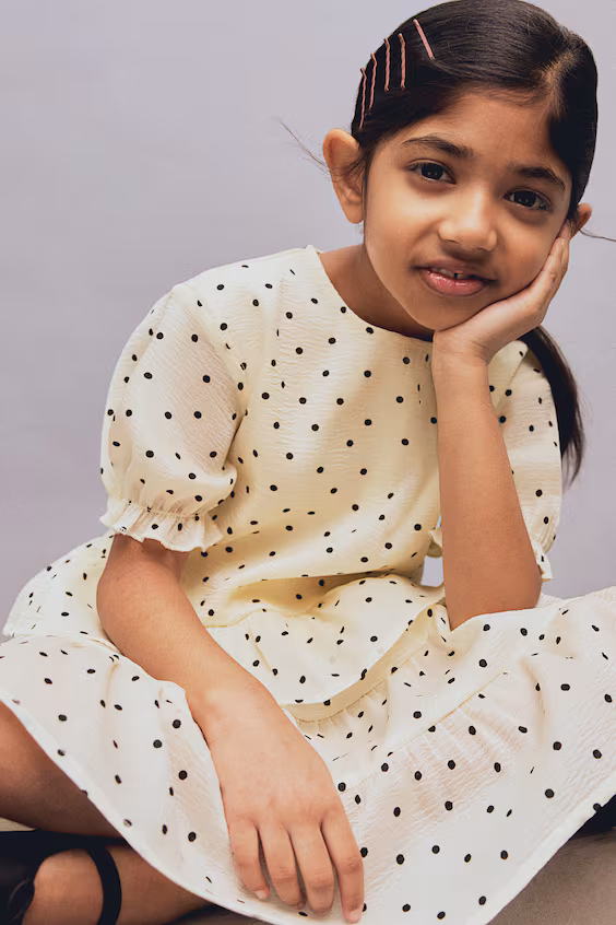 Юбка с секциями на завышенной талии