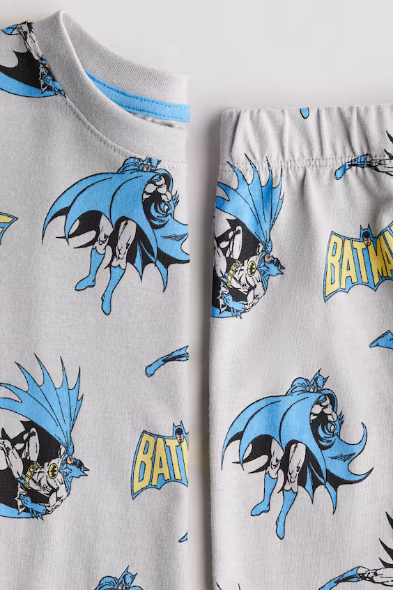 Пижама в принтованном джерси из хлопка