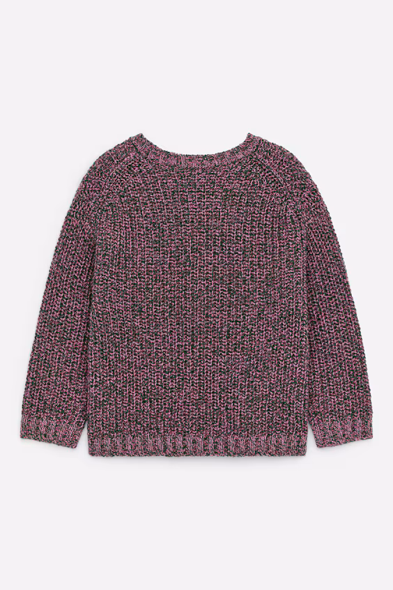 Свитер из мраморной вязаной шерсти