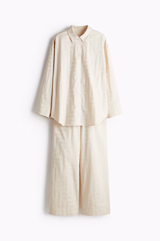 Пижама из жаккардового хлопка