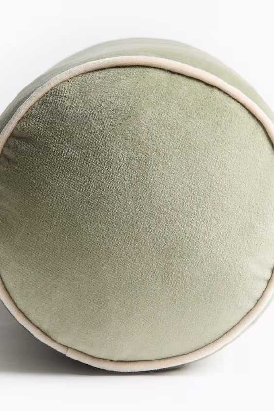 Велюровый цилиндрический подушка