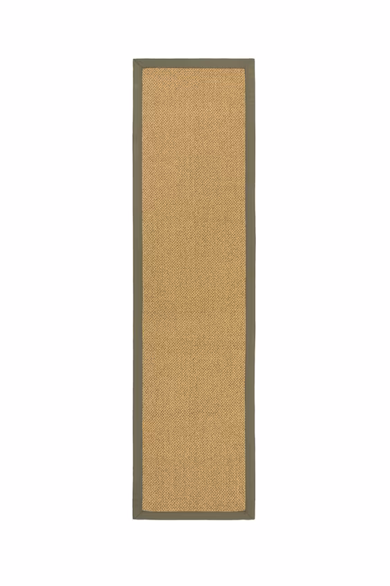 Коврик-раннер для интерьера и экстерьера с краем в стиле сизаля