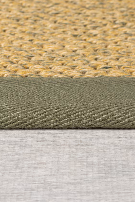 Коврик-раннер для интерьера и экстерьера с краем в стиле сизаля