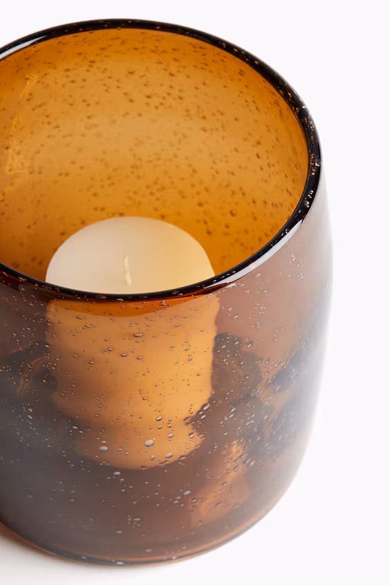 Подсвечник из стекла