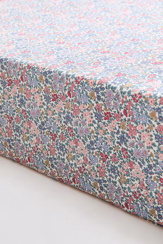 Простыня на матрас для детской кроватки из хлопка