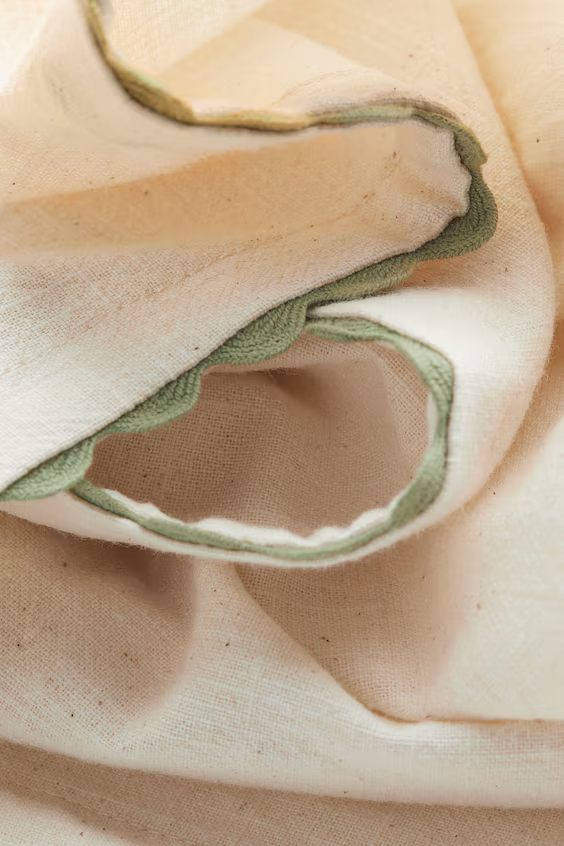 Набор из 2 кухонных полотенец с волнистыми краями