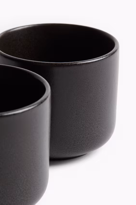 Набор из 2 стаканов с реактивным глазурью