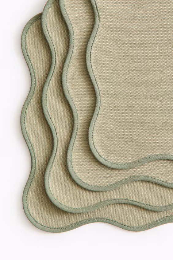 Набор из 4 скатертей с водоотталкивающим покрытием