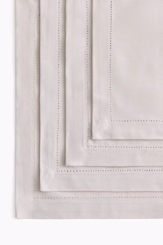 Набор из 4 скатертей из хлопка